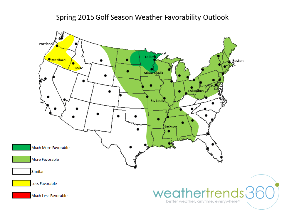 Spring 2015 Golf Season Outlook Blog weathertrends360